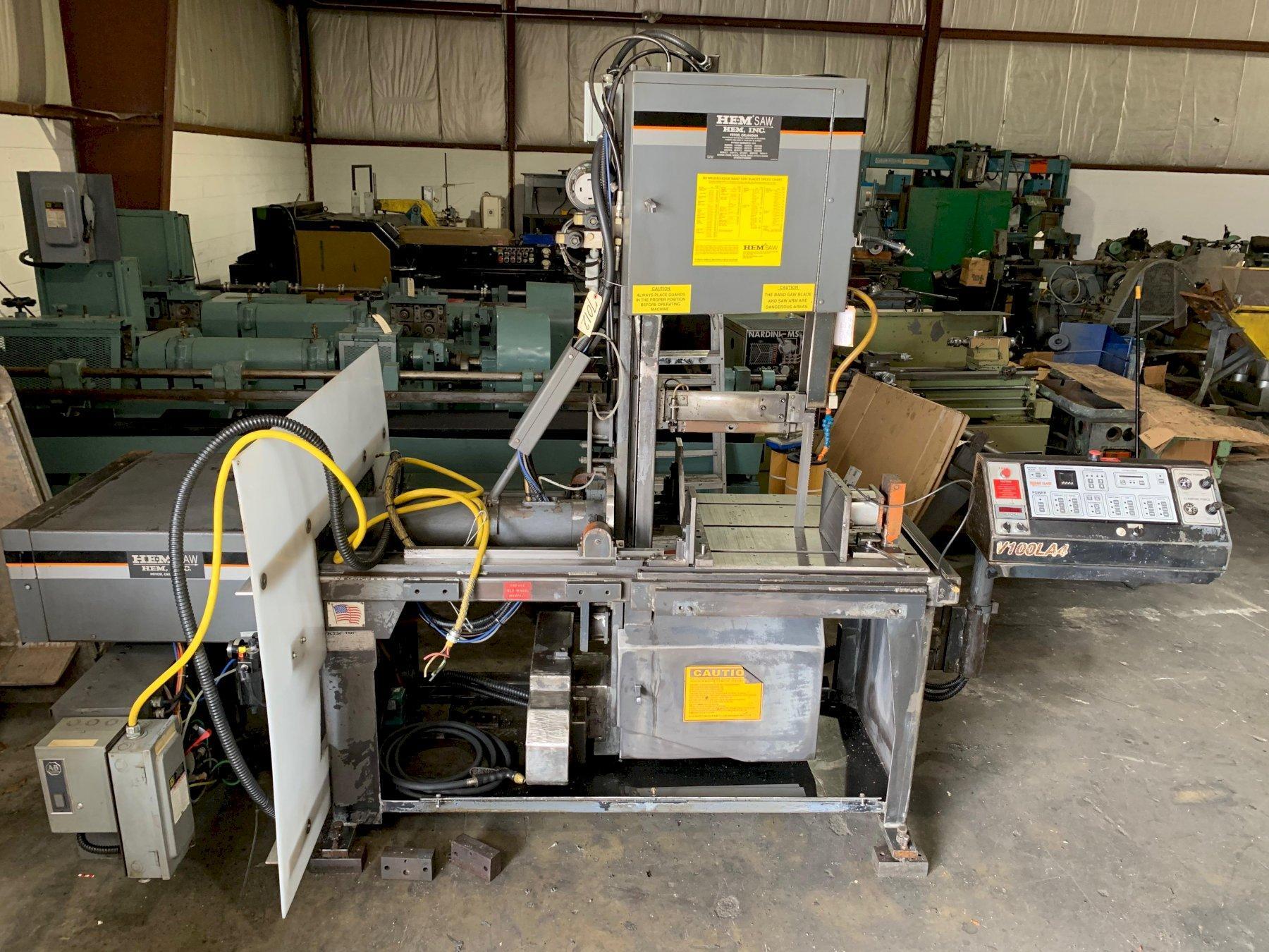 2005 HEM V100LA4 Vertical Band Saw (4244)